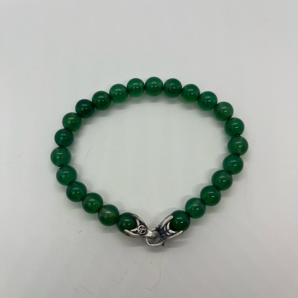 David Yurman Green Onyx Spiritual bead bracelet 8mm - Picture 2 of 5